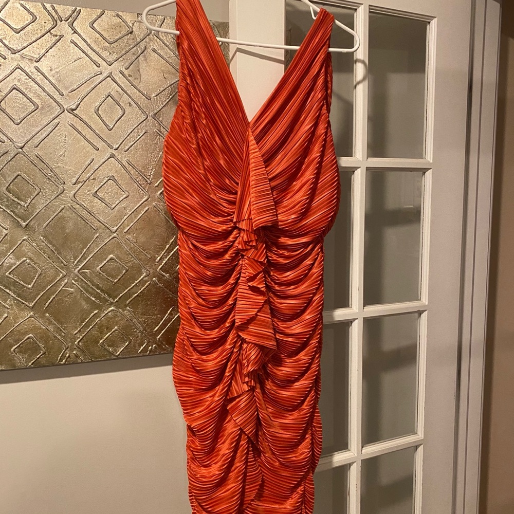 Orange Dress by Suzi Chin